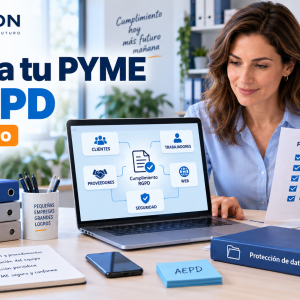 Curso online de Formahón para adaptar una pyme al RGPD paso a paso con organización de clientes, trabajadores, proveedores, web y seguridad